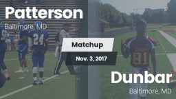Matchup: Patterson High vs. Dunbar  2017