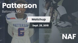 Matchup: Patterson High vs. NAF 2018