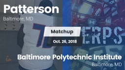 Matchup: Patterson High vs. Baltimore Polytechnic Institute 2018