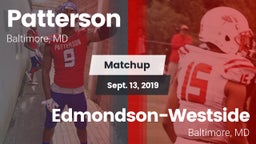 Matchup: Patterson High vs. Edmondson-Westside  2019
