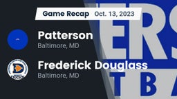 Recap: Patterson  vs. Frederick Douglass  2023