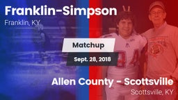 Matchup: Franklin-Simpson vs. Allen County - Scottsville  2018