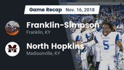 Recap: Franklin-Simpson  vs. North Hopkins  2018