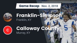 Recap: Franklin-Simpson  vs. Calloway County  2018