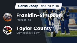 Recap: Franklin-Simpson  vs. Taylor County  2018