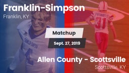 Matchup: Franklin-Simpson vs. Allen County - Scottsville  2019