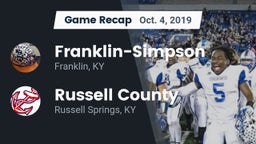 Recap: Franklin-Simpson  vs. Russell County  2019