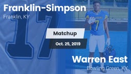 Matchup: Franklin-Simpson vs. Warren East  2019