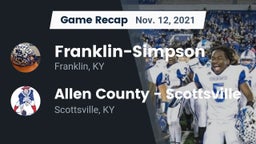 Recap: Franklin-Simpson  vs. Allen County - Scottsville  2021