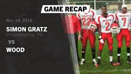 Recap: Simon Gratz  vs. Wood 2016