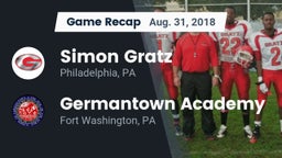 Recap: Simon Gratz  vs. Germantown Academy 2018
