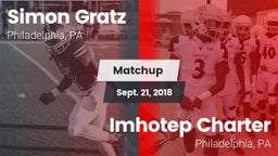 Matchup: Simon Gratz High vs. Imhotep Charter  2018
