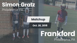 Matchup: Simon Gratz High vs. Frankford  2018