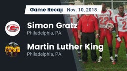 Recap: Simon Gratz  vs. Martin Luther King  2018