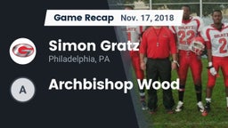 Recap: Simon Gratz  vs. Archbishop Wood 2018