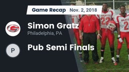 Recap: Simon Gratz  vs. Pub Semi Finals 2018