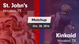 Matchup: St. John's High vs. Kinkaid  2016