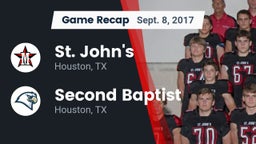 Recap: St. John's  vs. Second Baptist  2017