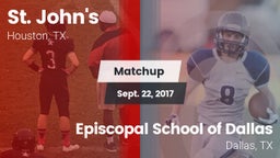 Matchup: St. John's High vs. Episcopal School of Dallas 2017