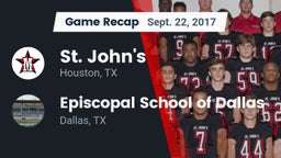 Recap: St. John's  vs. Episcopal School of Dallas 2017