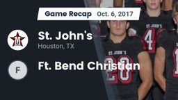 Recap: St. John's  vs. Ft. Bend Christian 2017