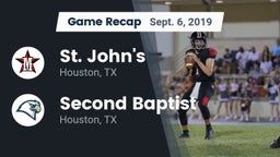 Recap: St. John's  vs. Second Baptist  2019