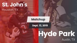 Matchup: St. John's High vs. Hyde Park 2019