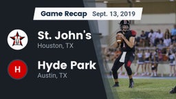 Recap: St. John's  vs. Hyde Park 2019