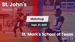 Matchup: St. John's High vs. St. Mark's School of Texas 2019