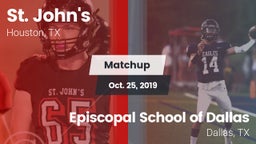 Matchup: St. John's High vs. Episcopal School of Dallas 2019