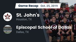 Recap: St. John's  vs. Episcopal School of Dallas 2019