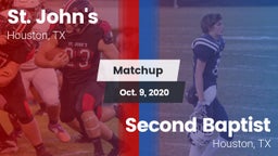 Matchup: St. John's High vs. Second Baptist  2020