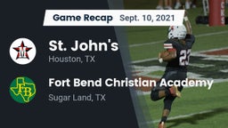 Recap: St. John's  vs. Fort Bend Christian Academy 2021