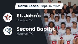 Recap: St. John's  vs. Second Baptist  2022