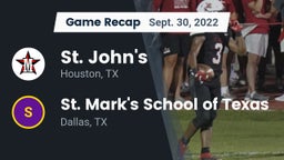 Recap: St. John's  vs. St. Mark's School of Texas 2022