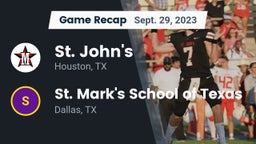 Recap: St. John's  vs. St. Mark's School of Texas 2023