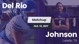 Matchup: Del Rio  vs. Johnson  2017