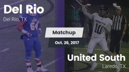 Matchup: Del Rio  vs. United South  2017