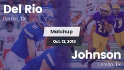 Matchup: Del Rio  vs. Johnson  2018