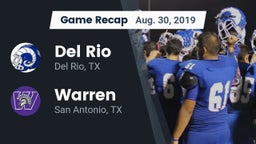 Recap: Del Rio  vs. Warren  2019