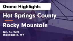 Hot Springs County  vs Rocky Mountain  Game Highlights - Jan. 13, 2023