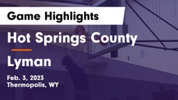 Hot Springs County  vs Lyman  Game Highlights - Feb. 3, 2023