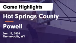 Hot Springs County  vs Powell Game Highlights - Jan. 13, 2024