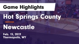 Hot Springs County  vs Newcastle  Game Highlights - Feb. 15, 2019