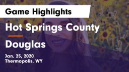 Hot Springs County  vs Douglas  Game Highlights - Jan. 25, 2020