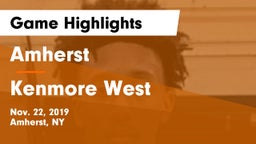 Amherst  vs Kenmore West Game Highlights - Nov. 22, 2019