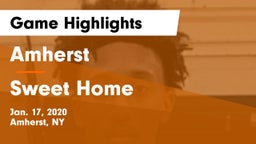 Amherst  vs Sweet Home  Game Highlights - Jan. 17, 2020