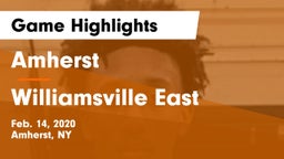 Amherst  vs Williamsville East  Game Highlights - Feb. 14, 2020
