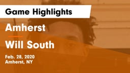 Amherst  vs Will South Game Highlights - Feb. 28, 2020