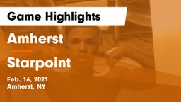 Amherst  vs Starpoint  Game Highlights - Feb. 16, 2021